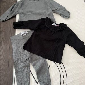 Gray and black pieces from Zara worn once!
